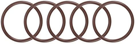 uxcell Fluorine Rubber O-Rings 27mm OD 23mm ID 2mm Width, Metric FKM Sealing Gasket, Pack of 5 by uxcell