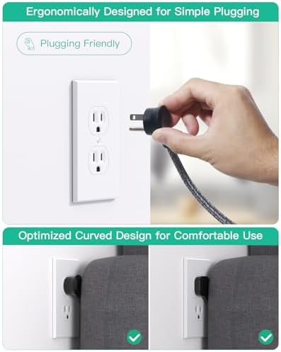 Travel Essentials, Power Strip with USB, Compact Flat Plug Extension Cord - Image 6
