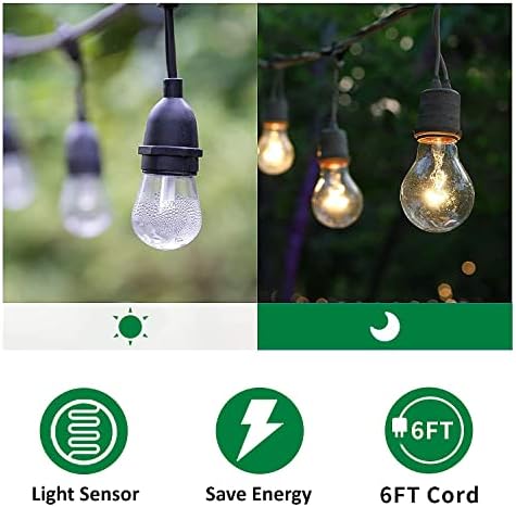 TiFFCOFiO Outdoor Power Strip Timer, Dusk to Dawn Light Sensor Countdown, 6 Feet Extension Cord Waterproof, 6 Grounded Outlets for Halloween and Christmas Decorations, ETL Listed (6 FT) - Image 6