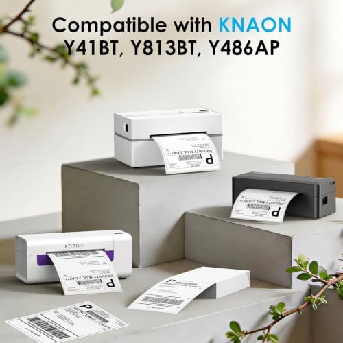 KNAON 4x6 Thermal Shipping Labels - 220 Pack Fanfold, Direct Thermal Labels - Image 7