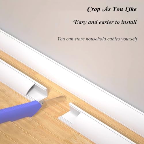 Self-Adhesive Corner Cord Cover, PVC Cable Floor Strip Protector, Wire - Image 3