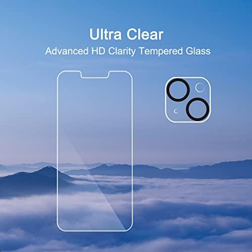 Ailun Screen Protector + Camera Lens Protector for iPhone 14 Plus, 3+3 Pack - Image 4
