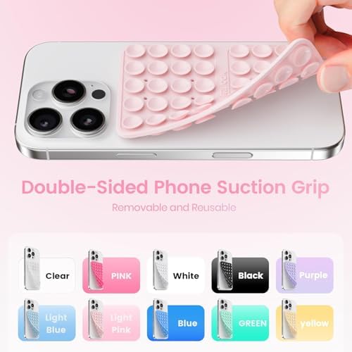 Klearlook 4PCS Silicone Double Sided Suction Cup Phone Case, Combination A - Image 4