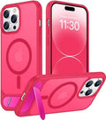 Temdan Magnetic Compatible with iPhone 14 Pro Max Case, [Built-in Invisible Kickstand][Compatible with MagSafe] [Military Grade Shockproof] Slim Translucent Matte Phone Case for iPhone 14 Pro Max 6.7" by Temdan