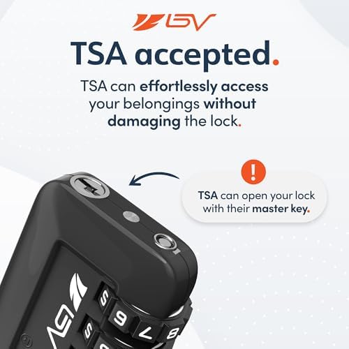 TSA Accepted Luggage Travel Lock, Set-Your-Own Combination Lock for School Gym Locker, Luggage Suitcase Baggage Locks, Filing Cabinets, Toolbox, Case (Black, 2 Pack) - Image 2