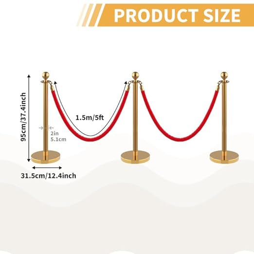 8Pcs Stainless Steel Stanchion Posts - Image 3
