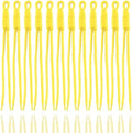 KJML DIY Paracord Keychain 12pcs Paracord Rope Keychain Braided Cord Rope Bag Charm for Purse Handbag Decoration Accessories by KJMLDIY