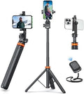 EUCOS 62" Phone Tripod, Tripod for iPhone & Selfie Stick with Remote by EUCOS