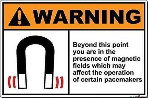 Indication Warning Sign : Beyond This Point You are in The Presenc Wall Art Outdoor Indoor 12x8 Inches New Aluminum Metal tin Sign by Eletina