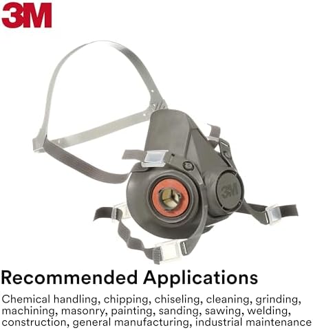3M Half Facepiece Reusable Respirator 6300, NIOSH, Large - Image 5