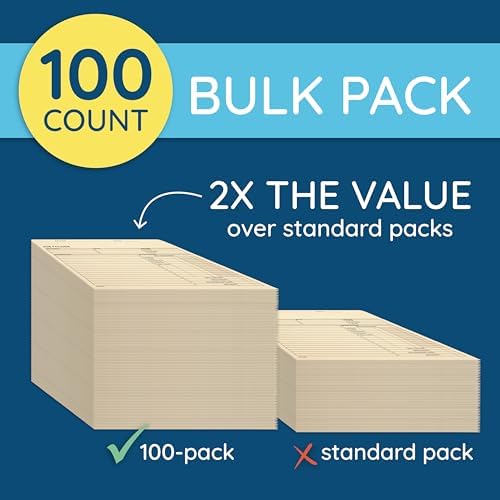 Blue Summit Supplies 100 Job Folders, Letter Size, Manila, Preprinted - Image 2