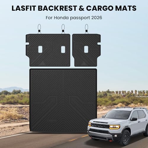 LASFIT Cargo Mat with Backrest Mat for Honda Passport 2026 - Image 3