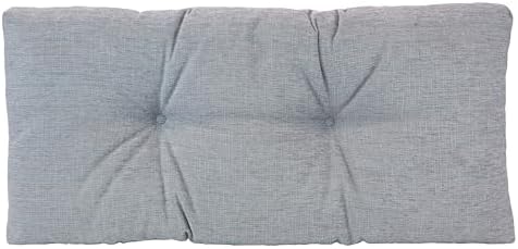 Klear Vu The Gripper Non-Slip Tufted Bench Cushion for Indoor Furniture, Assembled in USA, Entryway Storage, Bay Window, Corner Nook or Piano Seat, 30 Inches, Chenille Gray by KlearVUHomeTextiles