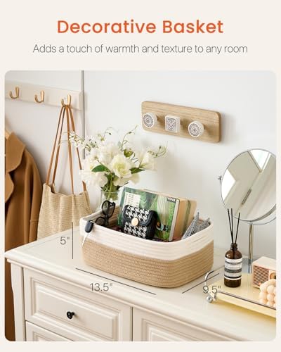 KALLAX Small Woven Storage Basket for Organizing, 13.5x9.5x5 inches, 3 Pack - Image 2