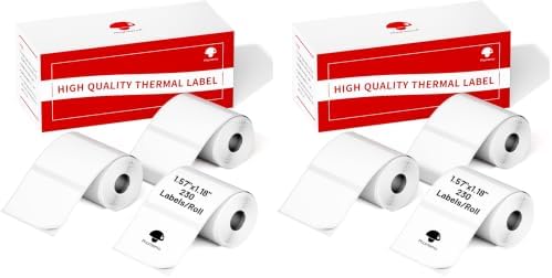 Phomemo Labels 3 Rolls, 1.57"x1.18", for M110/M100/M220/M108, 960 PCS (Pack of 2) by Phomemo