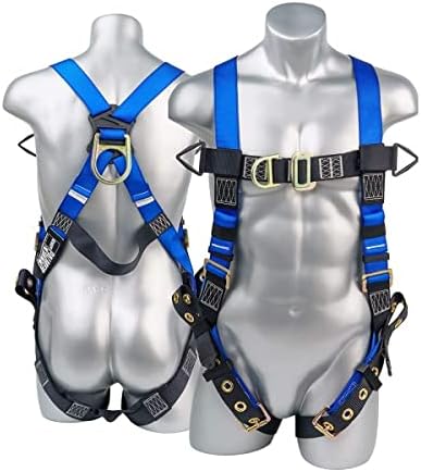 Palmer Safety Full Body Harness 5pt Adjustment, Front & Back D-Ring, Grommet Legs, and Fall Indicators - Image 6