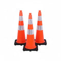 3 Pack 36" Inch Orange Traffic Safety Cones by TRAFFIC+KONTROL