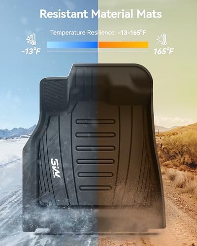 3W Floor Mats for Audi Q5 SQ5 2018-2025, TPE All-Weather Custom Fit - Image 6