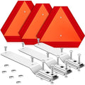 Yaocom 3 Sets Slow Moving Vehicle Triangle Sign with Bracket, Aluminum SMV by Yaocom