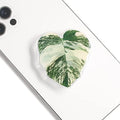 OnTheGrip Cute Acrylic Tropical Leaf Design Collapsible Expandible Mobile Phone Grip Stand Holder for Smartphone Tablet Cell Phone Accessory (Monstera Deliciosa) by OnTheGripofficial