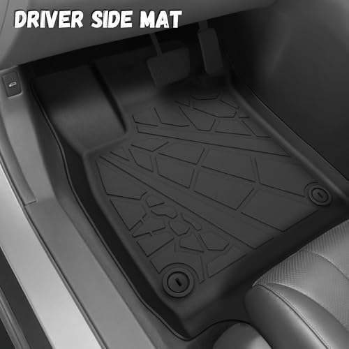 Floor Mats for Honda Accord Sedan 2023-2026 (Include Hybrid), All Weather TPE Protection Floor Liners Accessories, 1st & 2nd Row - Image 2