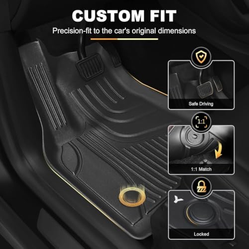 Floor Mats Set Fit for Jeep Compass 2017-2025 2026 Car Interior Accessories - Image 3