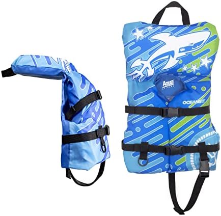 Aqua Oceans 7 Life Jacket for Kids - US Coast Guard Approved Life Vest for Infant, Child & Youth Boys and Girls, Open-Side PFD for Boating, Swimming & Water Sports - Image 3