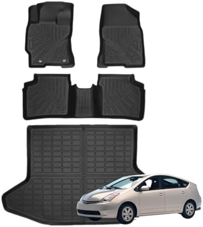 Priprilod Floor Mats & Trunk Cargo Liner Fit for Toyota Prius 2003-2009 by Priprilod