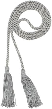 Tassel Depot Graduation Honor Cord - Gray - Every School Color Available - Made In Usa by TasselDepot