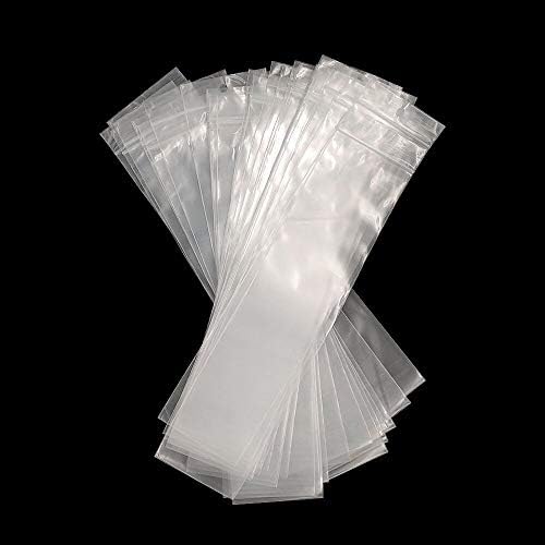 2'' x 8'' Long Jewelery Plastic Bags 300pcs Poly Zip Seal Storage Bags Necklace Bags with Hang Hole for Packaging Shipping Incense 2 Mil (4 Sizes to Choose from) - Image 5