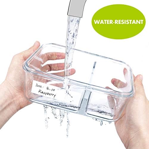 1000 Blank Removable Freezer Labels Water Oil Resistant with Perforation Line for Food Containers Jars Pantry Organization (Each Measures 1” x 3”) (Pack of 4) - Image 5
