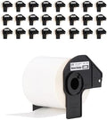 Brother Genuine DK-123424PK Die-Cut Name Badge Paper Labels, 2.3" x 3.4" (60 mm x 86 mm) Adhesive White Paper Labels, 260 Labels per Roll, 24 Rolls per Box by Unknown