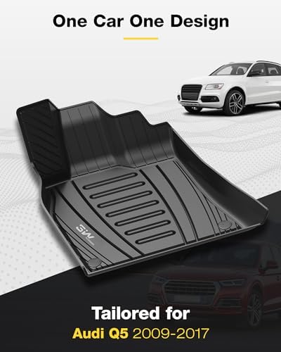 3W Floor Mats for Audi Q5 2009-2017 & SQ5 2013-2017, TPE All Weather - Image 4