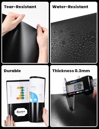 SUNEE 12-Pack Black Plastic Folders with Pockets and Prongs, Letter Size, 9 x 11.5 in - Image 4