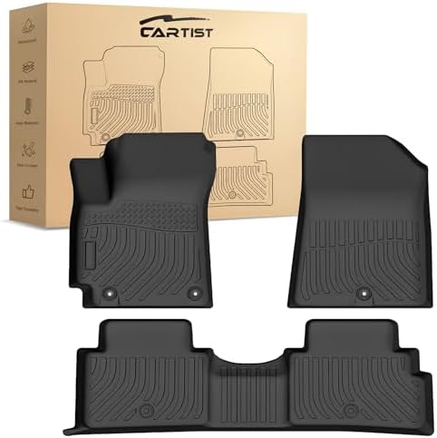 Floor Mats for Kia Soul 2020-2025 2026, All Weather Floor Liner for Soul Accessories Car Floor Mat Heavy Duty Waterproof by cartist