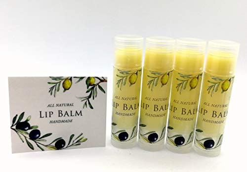 Homemade Skincare Products Adhesive Labels Stickers for Lip Balm Handcream Candle Container Tubes 20pcs (T Lip Balm - Clear Vinyl - Olive) by ZZYBIA