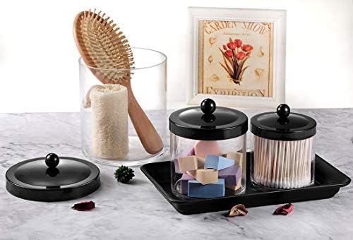 SheeChung Metal Vanity Tray, Bathroom Counter Storage Tray, Black 4 Pack - Image 5