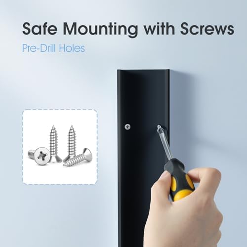 47in XX-Large Black Cord Hider Wall Mounted TV, Pre-drilled Cord Cover, Wire Hiders for TV on Wall, Paintable Cable Cover, W2.36in H0.75in - Image 5