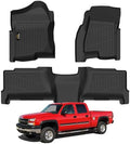 Floor Mats 1999-2006 for Chevy Silverado & GMC Sierra Crew Cab by YonMeoo