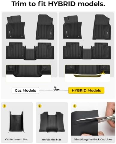 3W Floor Mats & Cargo Liner for 2018-2024 Toyota Camry FWD - Image 2