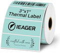 iEager 3x1 Inch Thermal Labels, Green Durable Thermal Printer Stickers by ReliableThermalLabelsYouCanCountOn