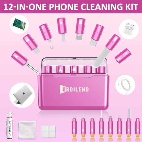 iPhone Cleaning Kit for Charging Port, Cleaner Kit for AirPod Phone, Pink - Image 2
