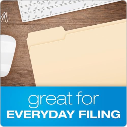 Pendaflex File Folders,Durable Manila Folders,Letter Size (8.5" x 11"),3 Top Tabs for Easy Labeling,Everyday Filing Essential for Offices,Classrooms&Home Document Organization,100 Count (Pack of 2) - Image 5