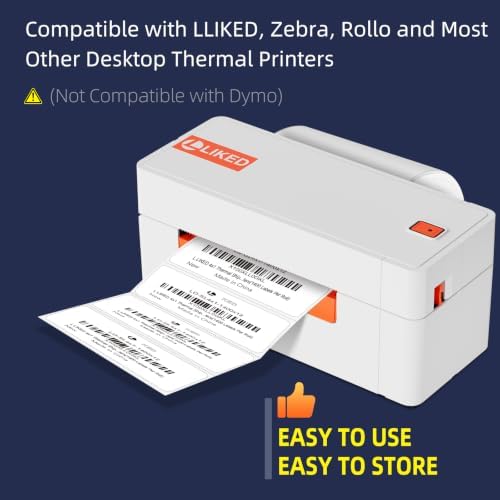 L Liked 4"x1" Thermal Labels, 16800 Strong Adhesive Shipping Labels - Image 7