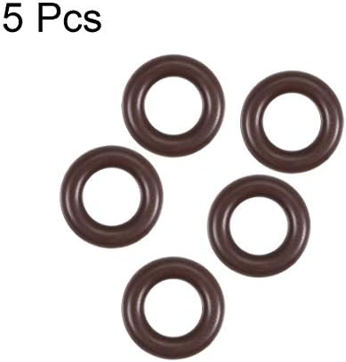 uxcell 5pcs 14x8x3mm Fluorine Rubber O-Rings FKM Sealing Gasket - Image 2