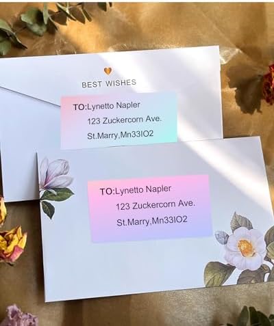 2.25 x 1.25 Thermal Labels, Self-Adhesive Address Shipping Barcode Thermal Stickers,Thermal Printer Labels Compatible with Rollo & Zebra & MUNBYN, 800 Labels for Printer, Fantasy Purple - Image 3