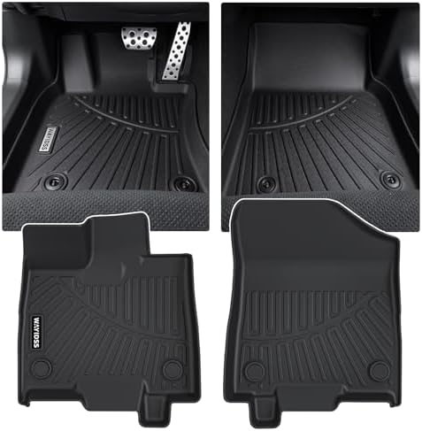 Floor Mats for Toyota Sienna 2026 2025 2024 2023 2022 2021 Fit LE、XLE、XSE、Woodland Edition、Limited、Platinum TPE All Weather Protection Full Coverage Front Liner for Sienna by WAYIDSS