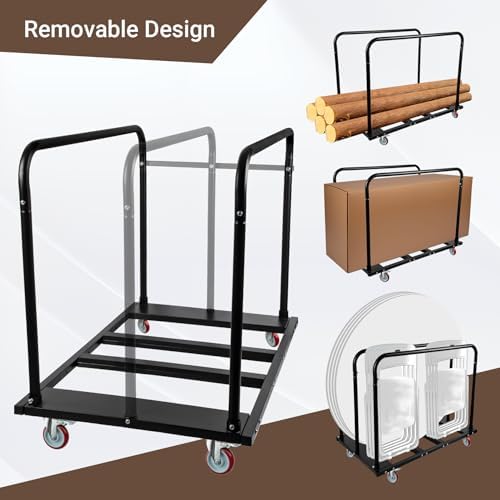 Folding Table Cart, Heavy Duty Drywall Dolly Cart 1800 LBS - Image 5