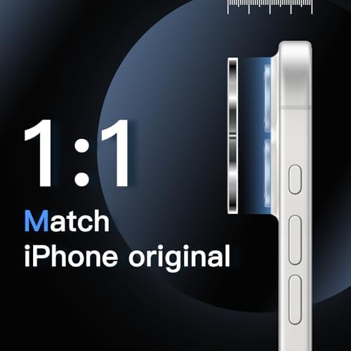 JETech Camera Lens Protector for iPhone 17, Clear, 3-Pack - Image 5
