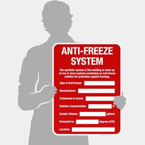 Anti-Freeze System Sign, Fire Safety Sign, (SI-5669) - Image 4